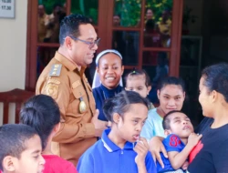 Wabup Belu Serahkan Bantuan Sosial untuk Panti Asuhan Bhakti Luhur Atambua