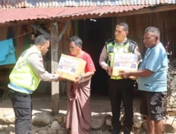 Sambut Hari Bhayangkara ke-80, Polres Belu Gelar Bakti Sosial Sembako dan Air Bersih di Atambua