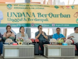 UKM Kerohanian Islam Undana Gelar Kurban Perdana dengan 9 Sapi dan 2 Kambing